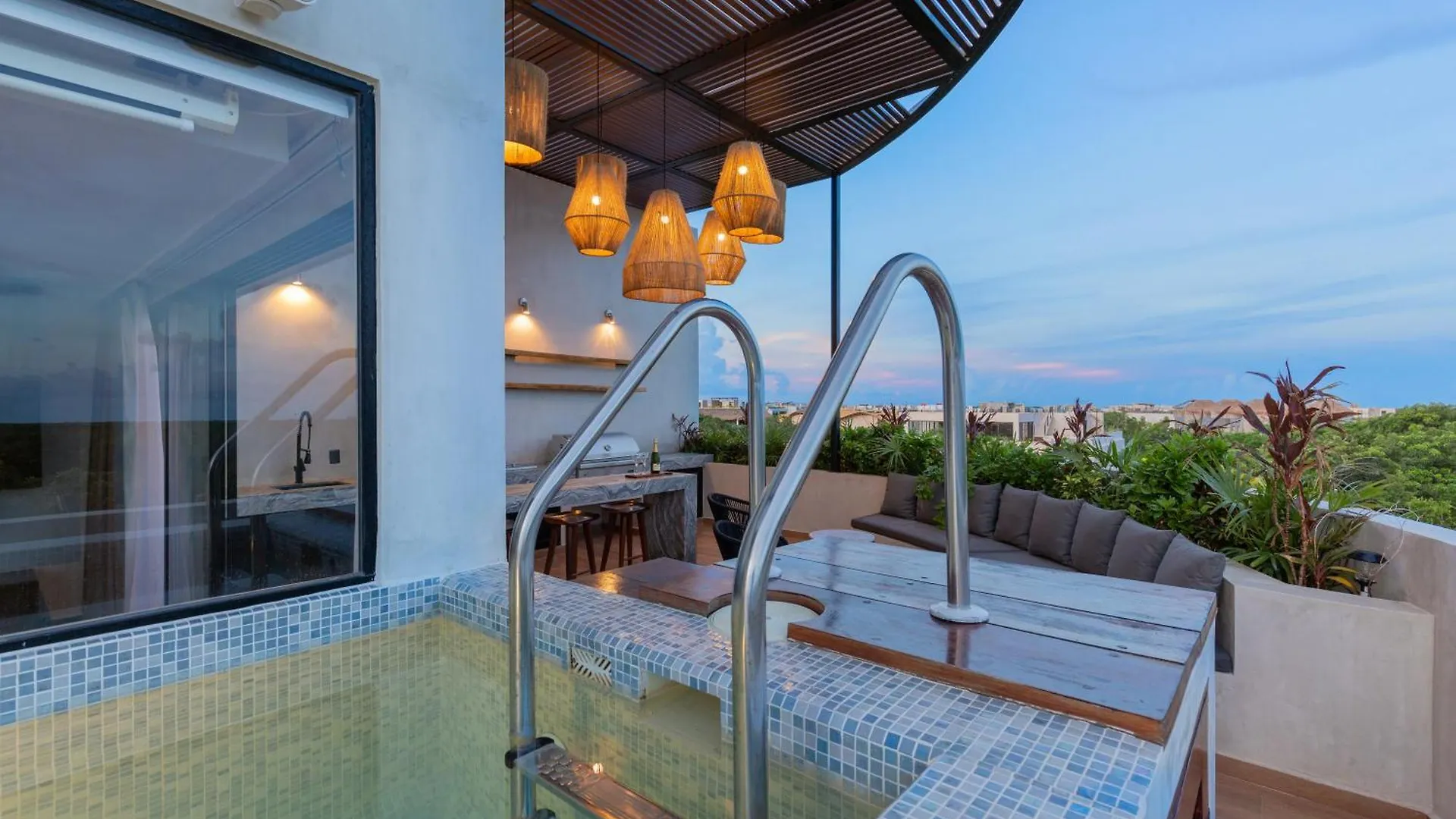 トゥルムAmazing Penthouse W Private Pool Aldea Zamaアパートメント アパート トゥルム