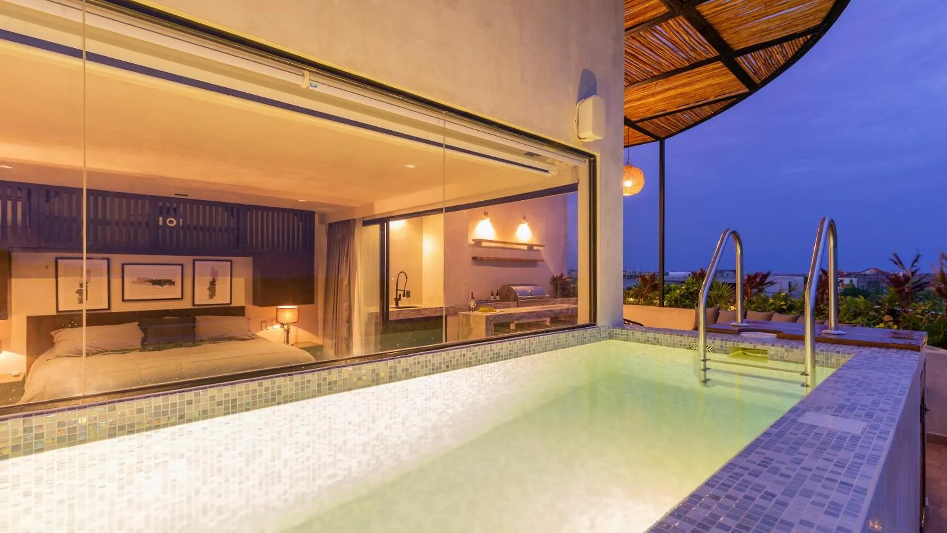 トゥルムAmazing Penthouse W Private Pool Aldea Zamaアパートメント トゥルム