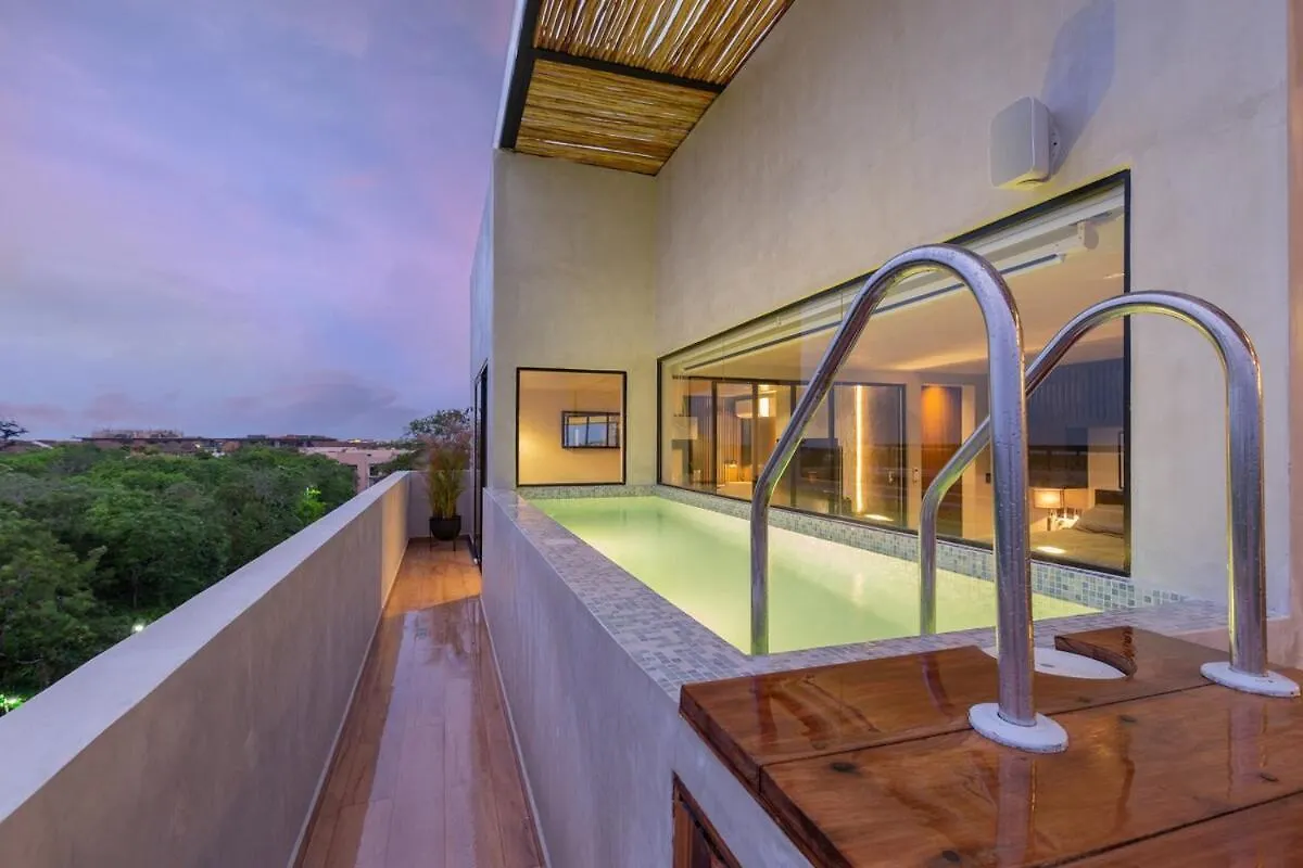 トゥルムAmazing Penthouse W Private Pool Aldea Zamaアパートメント アパート トゥルム