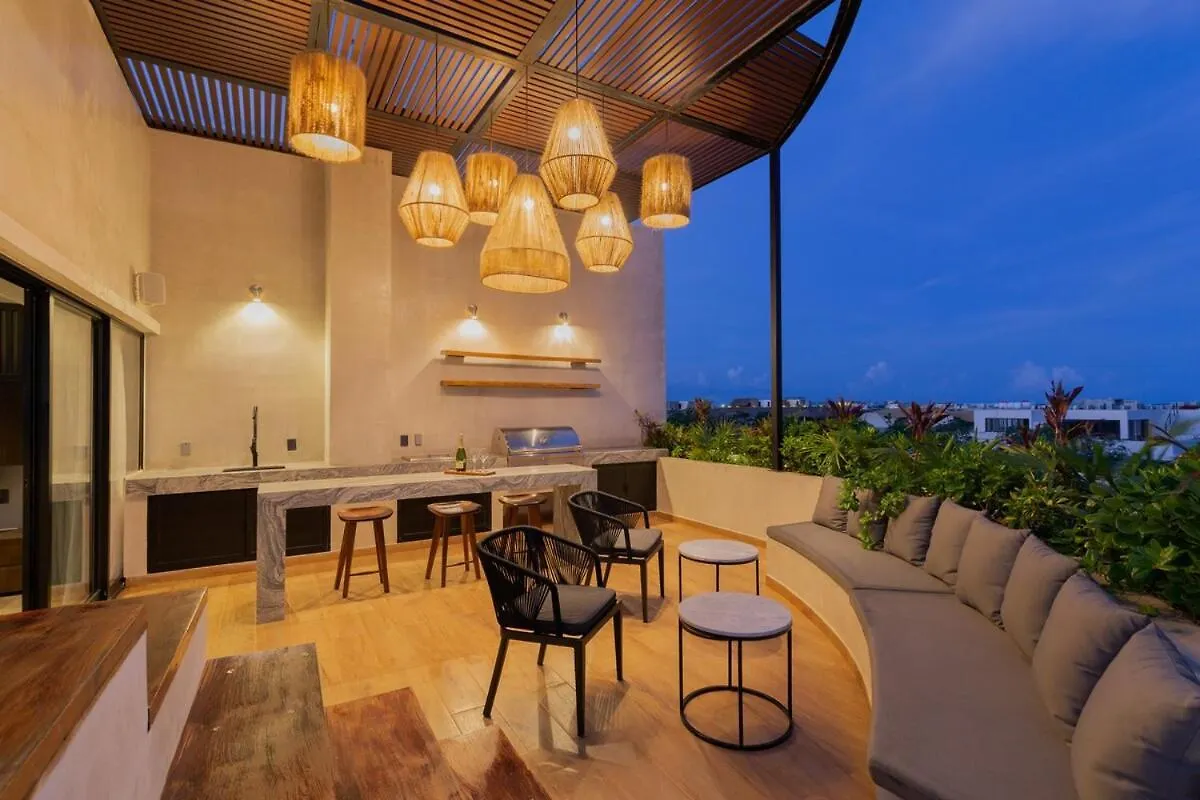 トゥルムAmazing Penthouse W Private Pool Aldea Zamaアパートメント トゥルム
